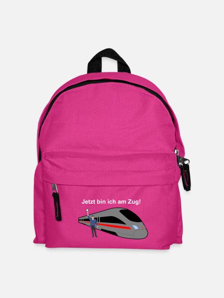 Jetzt bin ich am Zug! - Kinder Rucksack - Fuchsia