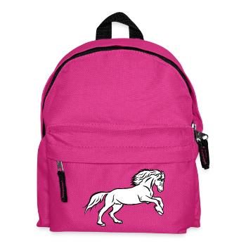 Horse Power - Kids' Backpack - fuchsia - Front