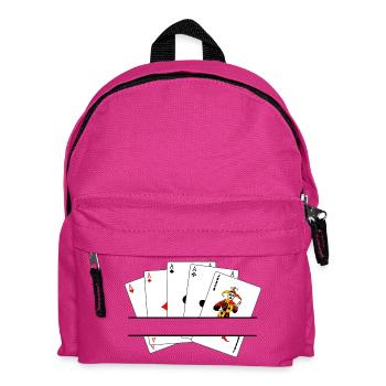 Bannière de texte cinq d’un genre - Sac à dos Enfant - fuchsia - Devant