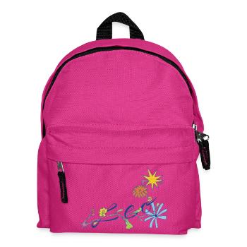 Leo – Kreative Sternzeichen-Illustration - Kinder Rucksack - Fuchsia - Vorne