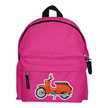 Retro Orange Simson Swallow Design - Kids' Backpack - fuchsia - Front
