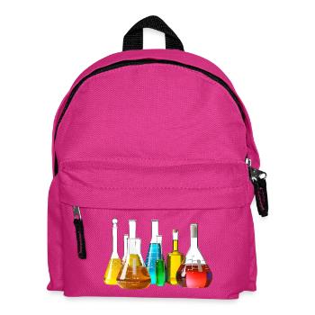 Bunte Laborgläser Kollektion - Kinder Rucksack - Fuchsia - Vorne