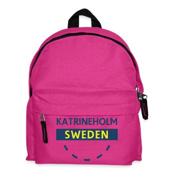 Katrineholm Sweden Badge - Kids' Backpack - fuchsia - Front