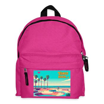 Venice Beach Retro Skater - Kinder Rucksack - Fuchsia - Vorne
