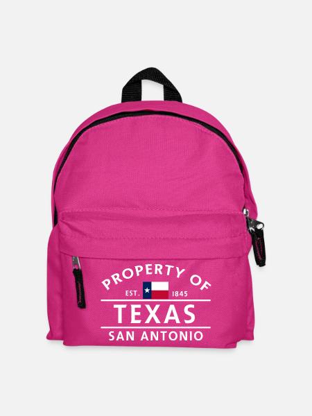 Immobilien in Texas 1845 - Kinder Rucksack - Fuchsia