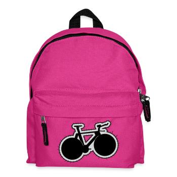 TRACK BIKE Patch - Kids' Backpack - fuchsia - Front
