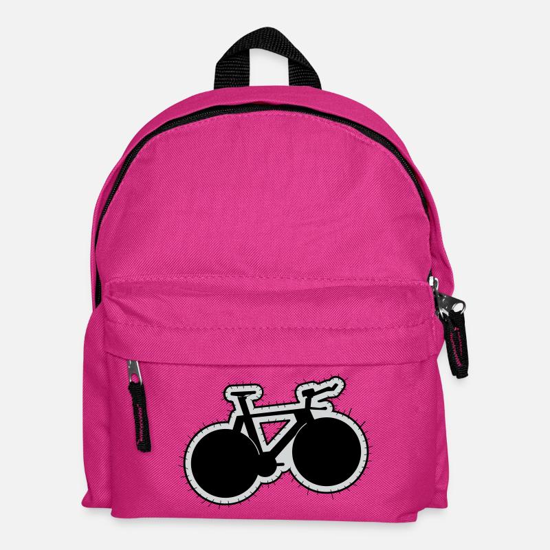 TRACK BIKE Patch - Kinder Rucksack - Fuchsia