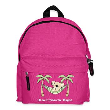Koala dans les palmiers du hamac - Sac à dos Enfant - fuchsia - Devant