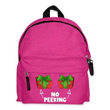 Don't look! Naughty Christmas present! Watch - Kids' Backpack - fuchsia - Front