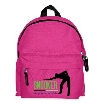 Snooker - Let's get the.boys on the baize - Kids' Backpack - fuchsia - Front