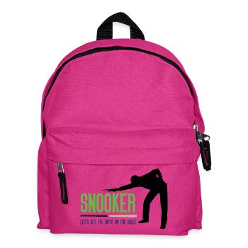 Snooker – Lasst uns die Jungs auf die Bühne bringen - Kinder Rucksack - Fuchsia - Vorne