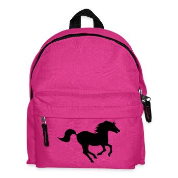 Cheval Noir-Kreation von Louis RUNEMBERG Adagp - Kinder Rucksack - Fuchsia - Vorne