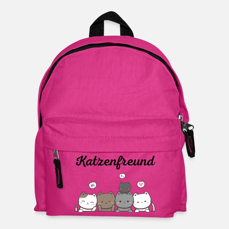 Katzenfreund - Kinder Rucksack - Fuchsia