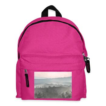 Lever de soleil dans les montagnes de brume - Sac à dos Enfant - fuchsia - Devant