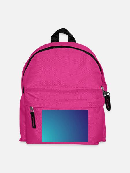 Kreisender Cyan-Violett Gradient - Kinder Rucksack - Fuchsia