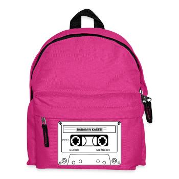 BABAMIN KASETİ | DeutschTürk Streetwear - Kinder Rucksack - Fuchsia - Vorne