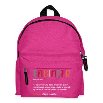 Engineer Student - Kids' Backpack - fuchsia - Front