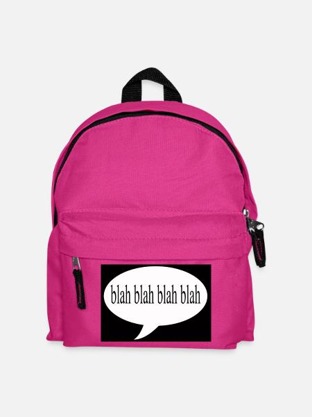 Blah Blah Blah - Kids' Backpack - fuchsia