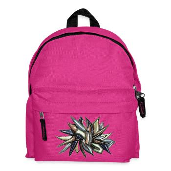 Kaleidoscope Cut Flower - Kids' Backpack - fuchsia - Front