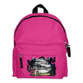 Licht an in der Nacht, das Hoffnung leitet - Kinder Rucksack - Fuchsia - Vorne