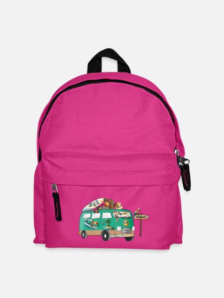 Hawaii Camper Wohnmobil - Kinder Rucksack - Fuchsia