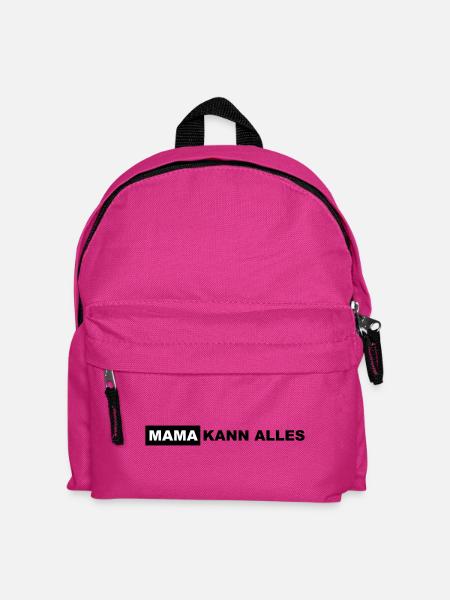 Mom can do everything Lettering - Kids' Backpack - fuchsia