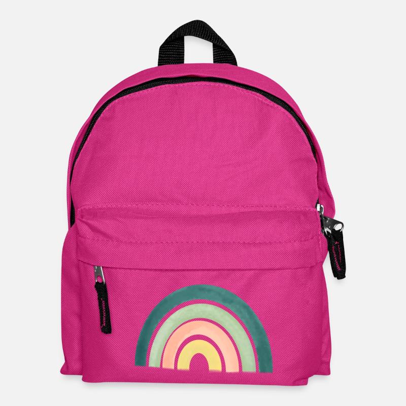 Regenbogen - Kinder Rucksack - Fuchsia