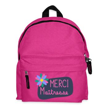 MAÎTRESSE. MAITRE. MERCI. MERCI MAÎTRESSE - Sac à dos Enfant - fuchsia - Devant