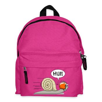 Rennschnecke - jetzt auch in orange - Kinder Rucksack - Fuchsia - Vorne
