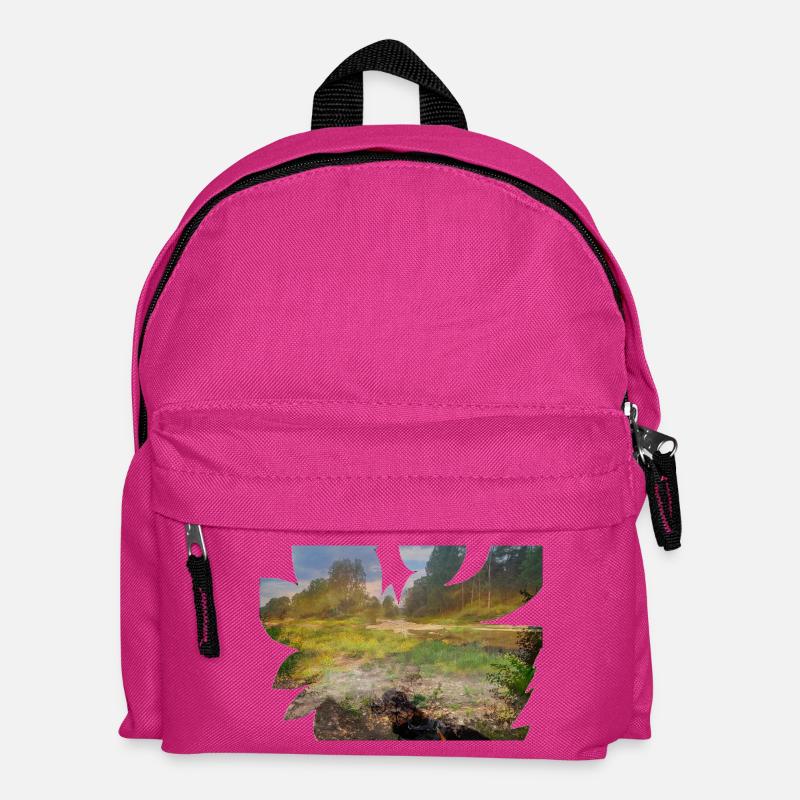 Un delta de rivière brûle de couleurs - Sac à dos Enfant - fuchsia