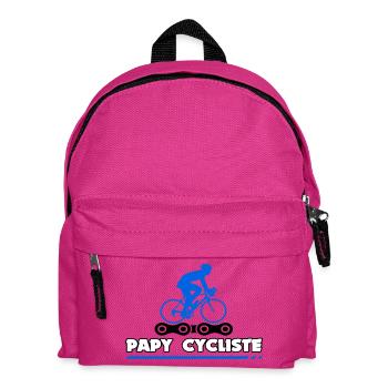 Papy cycliste - Sac à dos Enfant - fuchsia - Devant