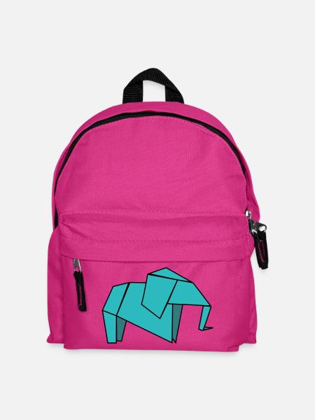 Origami Elephant - Kinder Rucksack - Fuchsia