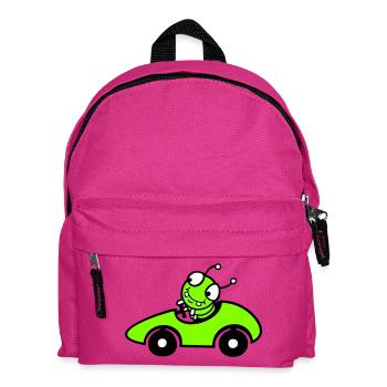 Caterpillar Worm Racing Car Racing Car Fast Driving Sports - Kids' Backpack - fuchsia - Front