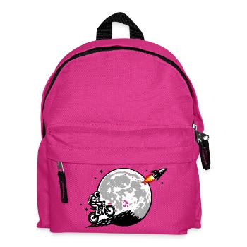 Évasion à vélo lunaire - Sac à dos Enfant - fuchsia - Devant