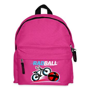 Radball, Cycleball, Hallenradsport - Kinder Rucksack - Fuchsia - Vorne
