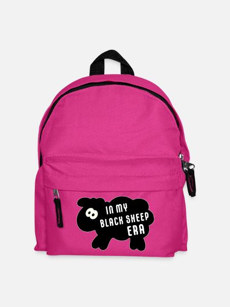 In My Black Sheep Era – Minimalistischer Spruch - Kinder Rucksack - Fuchsia