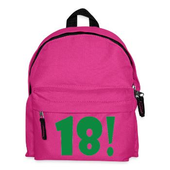 Green 18! Exclusive printing - Kids' Backpack - fuchsia - Front