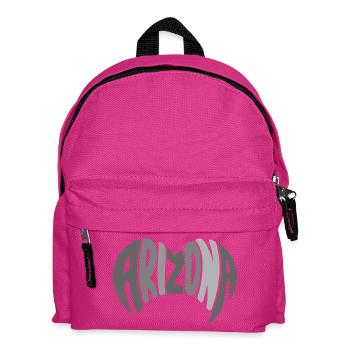 Arizona Schriftzug - Kinder Rucksack - Fuchsia - Vorne