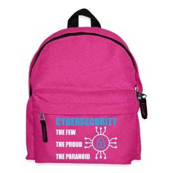 Funny Cybersecurity IT Support IT Security Network - Kids' Backpack - fuchsia - Front