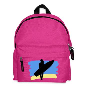 Beach Vibes – Surfer Girl - Kinder Rucksack - Fuchsia - Vorne