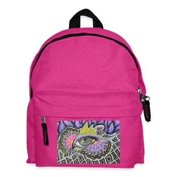 Motif psychédélique d’un seul œil - Sac à dos Enfant - fuchsia - Devant