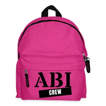 Abi Crew - Abitur Abschluss Jahrgang Abifahrt - Kinder Rucksack - Fuchsia - Vorne