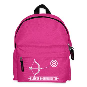 Kleiner Bogenschütze – Bogenschießen Pfeil Bogen - Kinder Rucksack - Fuchsia - Vorne