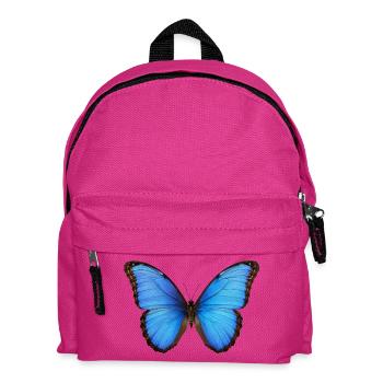 Blue Morpho Butterfly Realistic Style - Kids' Backpack - fuchsia - Front