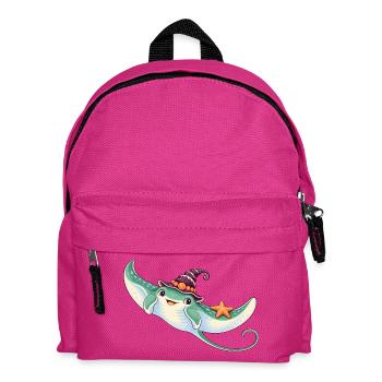 Mantarochen mit Muschelhexenhut - Kinder Rucksack - Fuchsia - Vorne