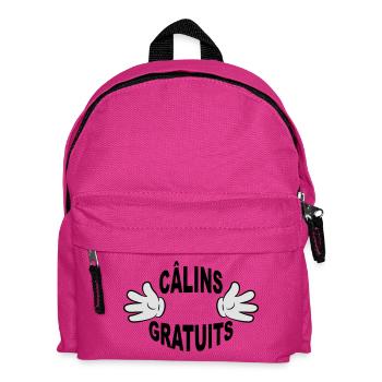 Câlins gratuits mains - Sac à dos Enfant - fuchsia - Devant