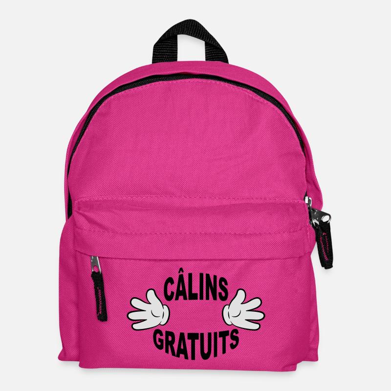 Câlins gratuits mains - Sac à dos Enfant - fuchsia