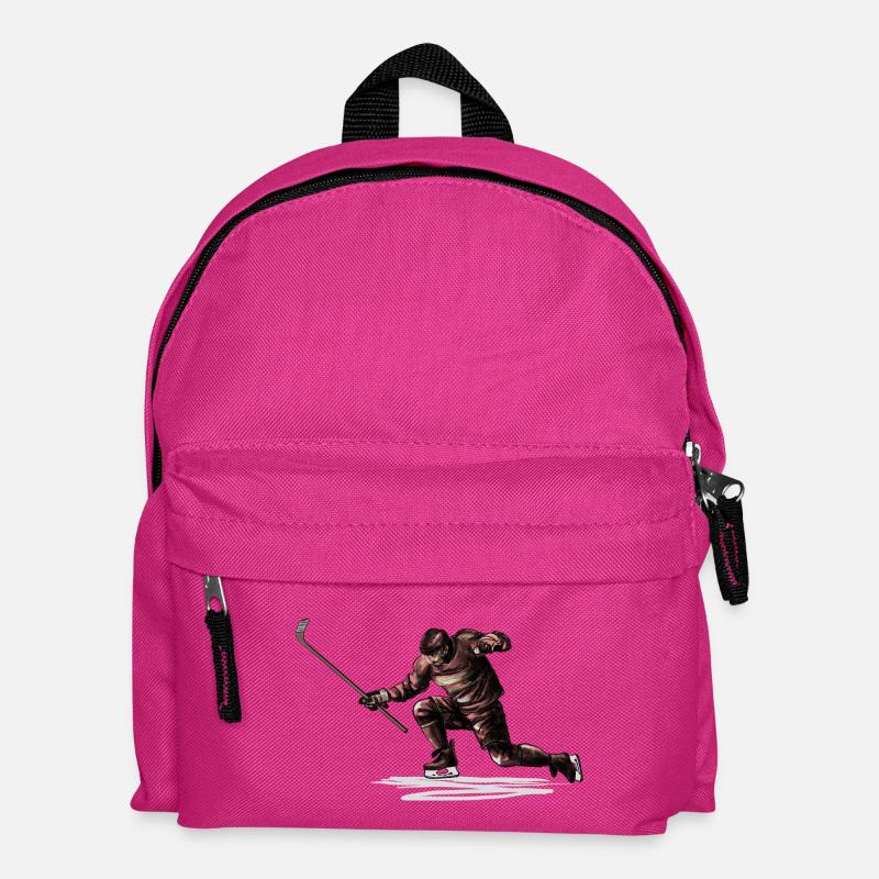 Eishockey - Kinder Rucksack - Fuchsia