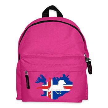 Icelandic horse - Kids' Backpack - fuchsia - Front