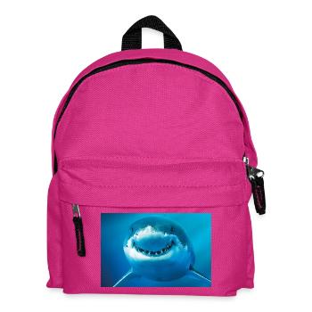 Smiling Shark Underwater - Kids' Backpack - fuchsia - Front